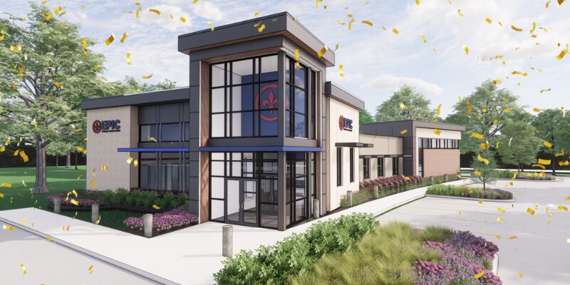 Northshore Branch Rendering with Confetti