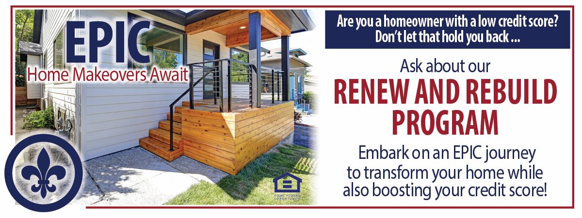 Epic Rebuild & Renew Whats New Epic Rebuild & Renew Whats New