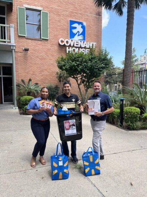 EPIC FCU Employees deliver school supplies to Covenant House New Orleans